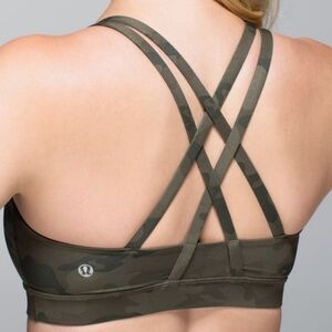 LULULEMON Energy Bra Sport Yoga Bra Savasana Camo  6